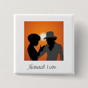 Badge Carré 5 Cm Amour de Nautral