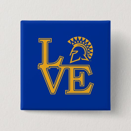 Badge Carré 5 Cm Amour d'état de San Jose (Devant)