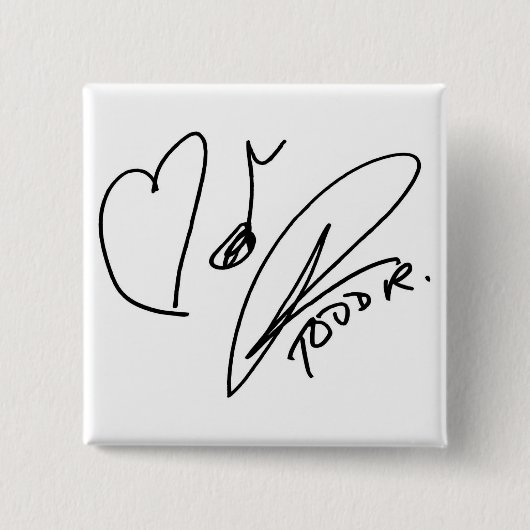 Badge Carré 5 Cm Amour-Musique-Pin (Devant)