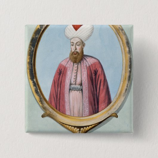 Badge Carré 5 Cm Amurath (Murad) I (1319-89), sultan 1359-89, de (Devant)