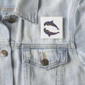 Badge Carré 5 Cm AMUSEMENT animal du jeu NVN97 NavINjoshi de (En situation)