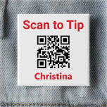 Badge Carré 5 Cm Analyser jusqu'au conseil. Code QR du personnel su<br><div class="desc">Encouragez vos clients à faire un pourboire à la serveuse ou au serveur. Laissez un pourboire par smartphone. Laissez un client laisser un pourboire en scannant un code QR avec son téléphone portable. Le message dit : "Analyser vers le pourboire". Modifiez le lien Code QR vers le lien menant à...</div>