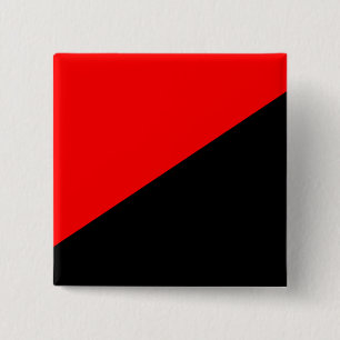 Badge Carré 5 Cm Anarchiste, drapeau politique de la Colombie