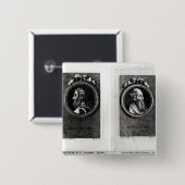 Badge Carré 5 Cm Anaxagorus et Epictetus (Devant & derrière)