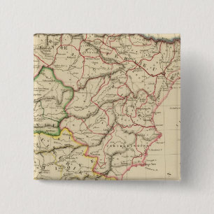 Badge Carré 5 Cm Ancienne Espagne