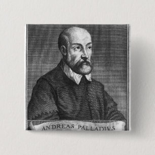 Badge Carré 5 Cm Andrea Palladio gravé par Francesco