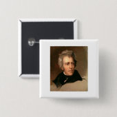 Badge Carré 5 Cm Andrew Jackson (Devant & derrière)