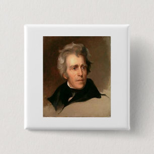 Badge Carré 5 Cm Andrew Jackson