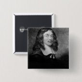 Badge Carré 5 Cm Andrew Marvell, gravé par Raphael Smith de John (Devant & derrière)