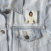 Badge Carré 5 Cm Ange (En situation)