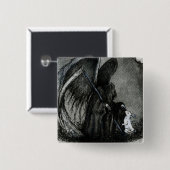 BADGE CARRÉ 5 CM ANGE DE LA MORT (Devant & derrière)