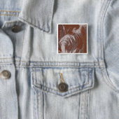 Badge Carré 5 Cm Ange de l'Annonciation Titienne avec bannière (En situation)