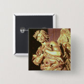 Badge Carré 5 Cm Ange du tabernacle dans béni (Devant & derrière)