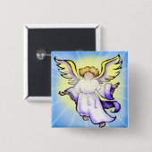 Badge Carré 5 Cm Angel (Devant & derrière)