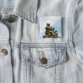 Badge Carré 5 Cm Anges (En situation)