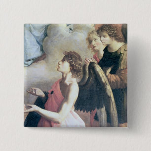 Badge Carré 5 Cm Anges