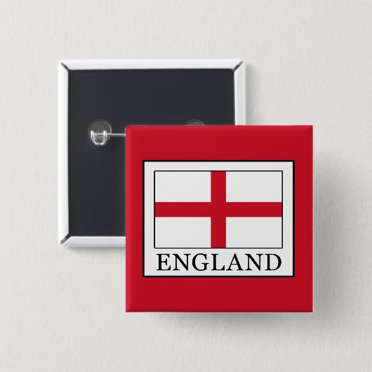 Badge Carré 5 Cm Angleterre (Devant & derrière)