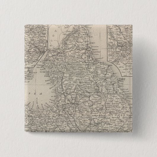 Badge Carré 5 Cm Angleterre 10 (Devant)