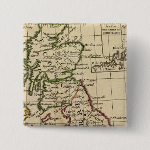 Badge Carré 5 Cm Angleterre, Écosse, Irlande