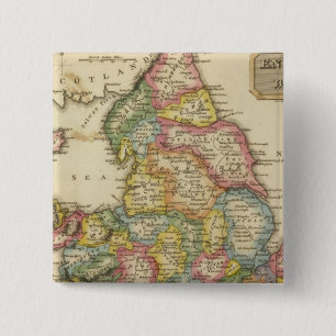 Badge Carré 5 Cm Angleterre et Pays de Galles