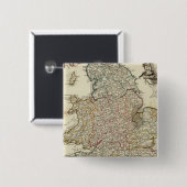 Badge Carré 5 Cm Angleterre et Pays de Galles 2 (Devant & derrière)