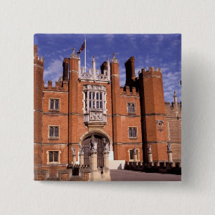 Badge Carré 5 Cm Angleterre, Surrey, Hampton Court Palace.3