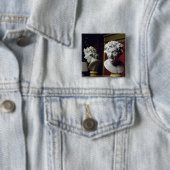Badge Carré 5 Cm Anima Dannata (En situation)