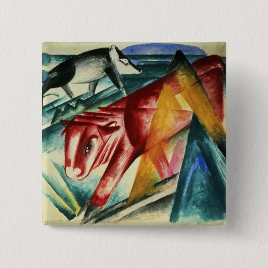 Badge Carré 5 Cm Animals, 1913 (Devant)