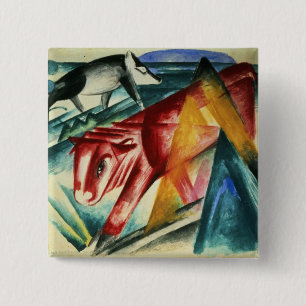 Badge Carré 5 Cm Animals, 1913