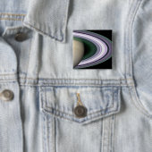 Badge Carré 5 Cm Anneaux de Saturne (En situation)