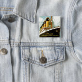 Badge Carré 5 Cm Anniversaire de RMS Titanic 100th (En situation)