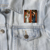 Badge Carré 5 Cm Annonce (En situation)