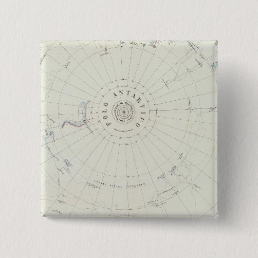 Badge Carré 5 Cm Antarctique (Devant)