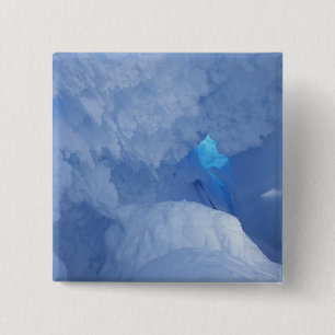 Badge Carré 5 Cm Antarctique, île de Ross, cap Evans, grotte de nei