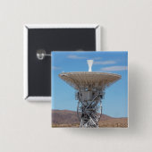 Badge Carré 5 Cm Antenne Apollo Deep Space Disc (Devant & derrière)