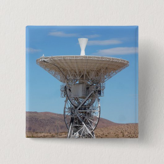 Badge Carré 5 Cm Antenne Apollo Deep Space Disc (Devant)