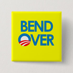 Badge Carré 5 Cm Anti-Obama - courbure plus de