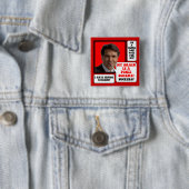 Badge Carré 5 Cm anti Rick Perry (En situation)