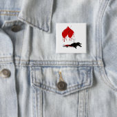 Badge Carré 5 Cm Anti-Valentine Plus de cupidité (En situation)