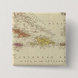 Badge Carré 5 Cm Antilles 14