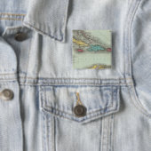 Badge Carré 5 Cm Antilles 8 (En situation)