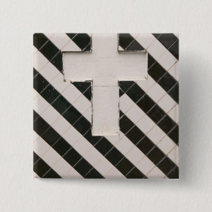 Badge Carré 5 Cm Antilles françaises, Guadeloupe, Grande Terre,