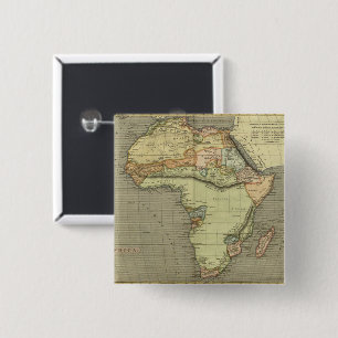 Badge Carré 5 Cm Antique vieille carte inspirée