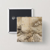 Badge Carré 5 Cm Antrim, Raghery (Devant & derrière)