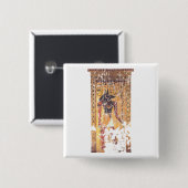 Badge Carré 5 Cm Anubis-Nefertari (Devant & derrière)