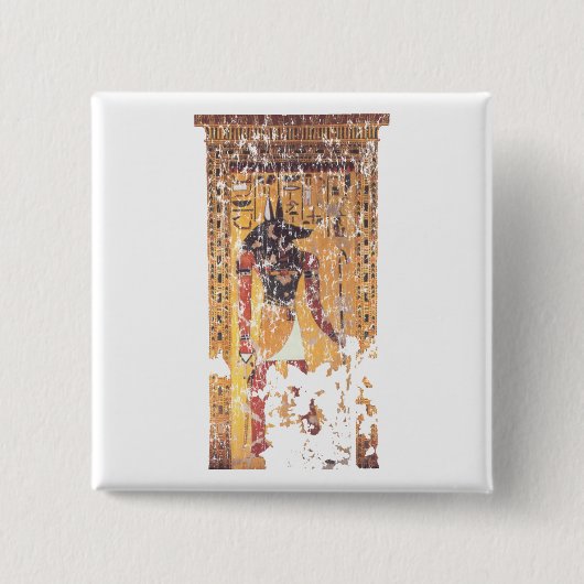 Badge Carré 5 Cm Anubis-Nefertari (Devant)