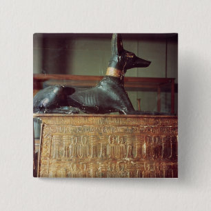 Badge Carré 5 Cm Anubis, un dieu égyptien des morts