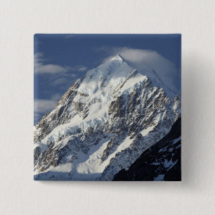 Badge Carré 5 Cm Aoraki mont Cook, Mackenzie Country, sud 2