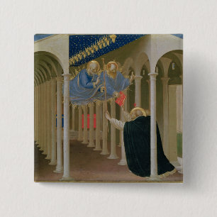 Badge Carré 5 Cm Apparition des solides solubles. Peter et Paul au