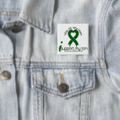 Badge Carré 5 Cm Appui de l'infirmité motrice cérébrale I mon fils (En situation)